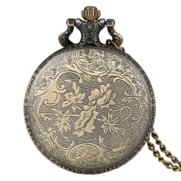 Hot Vintage Quartz Analog Pocket Watch Gift Unisex Arabic Numerals Dial Retro Pendant Necklace Pendant Clock Women Timepiece