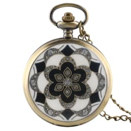 Hot Vintage Quartz Analog Pocket Watch Gift Unisex Arabic Numerals Dial Retro Pendant Necklace Pendant Clock Women Timepiece