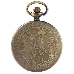 Vintage Bull Head Hollow Cover Quartz Pocket Watch Steampunk Souvenir Pendant Necklace  Chain Gifts for Men Women Drop Shipping