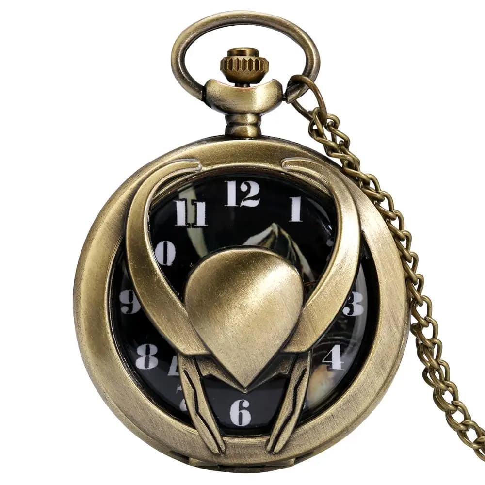 Vintage Bull Head Hollow Cover Quartz Pocket Watch Steampunk Souvenir Pendant Necklace  Chain Gifts for Men Women Drop Shipping