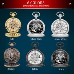 New OYW Brand Stainless Steel Men Fashion Casual Pocket Watch Skeleton Dial Silver Hand Wind Mechanical Male Fob Chain Watches