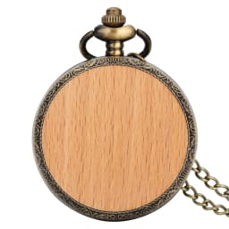 Multi‑Style Embossed Carved Alloy Pocket Watch Vintage Wood Decor Classic Quartz Pocket Watch Pendant Pocket Watch Gift Unisex