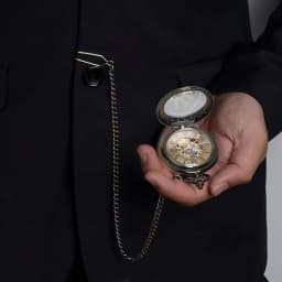 Retro Bronze Roman Digital Mechanical Pocket Watch with Automatic Chain Flip Cover Antique bronze transparent gear hollow mechan