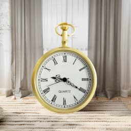 Retro Bronze Steampunk Roman Dial Quartz Pocket Watch Necklace Pendant Clock Chain Men's And Women's Chain Gifts