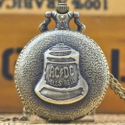 Retro Charm Neutral Fashion Arabic Digital Quartz Pocket Watch Steampunk Men's and Women's Necklace Pendant Gift