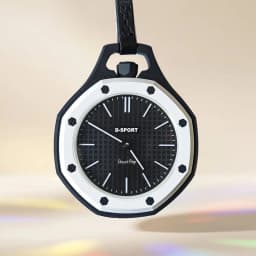 New Fashion Octagonal Pocket Watch Simple Hanging Necklace Quartz Watch Students Neck Pendant Watches Top Gifts for Men Women