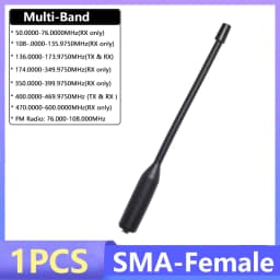 Walkie Talkie Antenna Hignh Gain SMA-Female Dual Band 19cm Multi-Band Aerial For Baofeng UV-5RH Quansheng UV-K6 K5 Two Way Radio