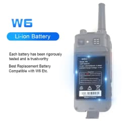 ANYSECU W6 4200mAh Battery For W6 Walkie Talkie Phone Zello PTT Moblie Phone