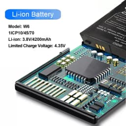 ANYSECU W6 4200mAh Battery For W6 Walkie Talkie Phone Zello PTT Moblie Phone