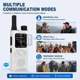 ALERVITES AT1 PoC Global Walkie Talkie Nationwide Coverage Unlimited Distance 4G LTE USB-C Charging US/EU Ultra-light Thin Radio