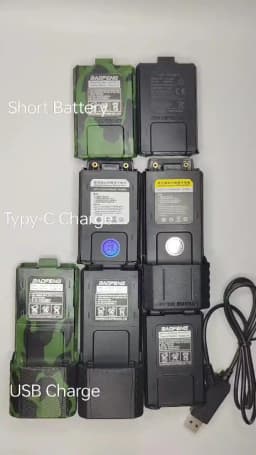 Baofeng UV-5R Battery 3800mAh Walkie Talkie Enlarge Battery 1800mAh BL-5 For UV5RT UV5R UV5RE UV5RA Two Way Radio Power Provider