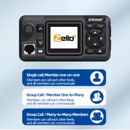 HONGXUN Zello POC Mini Car Radio 4G Network Vehicle Walkie Talkie Dual PTT Vehicle Two Way Radio