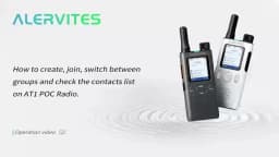 ALERVITES PoC AT1 Global Walkie Talkie Baofeng Radio 4G LTE EU/US Version Optional Group Call Support Multi-Language Menu USB-C