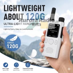 ALERVITES PoC AT1 Global Walkie Talkie Baofeng Radio 4G LTE EU/US Version Optional Group Call Support Multi-Language Menu USB-C