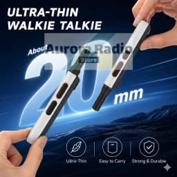 ALERVITES PoC AT1 Global Walkie Talkie Baofeng Radio 4G LTE EU/US Version Optional Group Call Support Multi-Language Menu USB-C