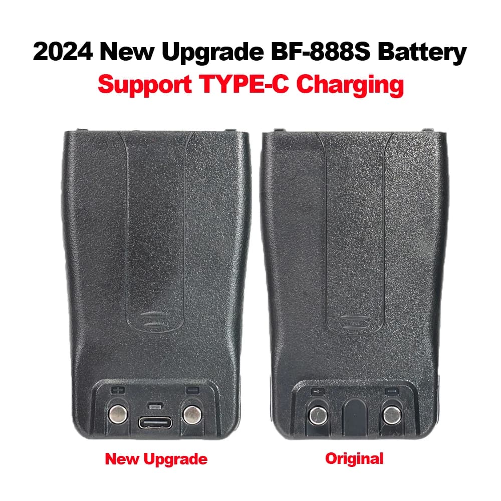 BAOFENG Walkie Talkie Battery BF-888S Type-C Battery for BF-666S BF-777S 888s BF-88E Compatible With H-777 H777 Walkie Talkie
