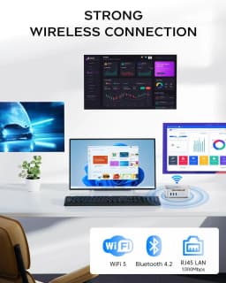 KAMRUI Mini PC Intel N5030 Up to 3.1GHz 8GB DDR4 512GB M.2 SSD 4K Triple Screen Mini Desktop Computer with UHD Graphics 605 Home