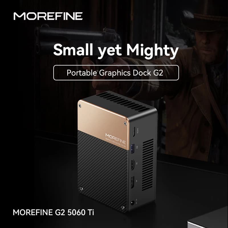MFOREFINE G2 External GPU Dock for RTX 5060 Ti, 16GB GDDR6 Graphics Card Docking Station eGPU Enclosure