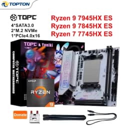 AMD Gaming NAS Motherboard Ryzen 9 7945HX ES 7845HX ES R7 7745HX ES 2*M.2 NVMe 4*SATA PCIe4.0X16 WiFi6E Mini ITX Mainboard