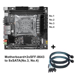 Topton 2x 10GbE LAN C612 ITX NAS Motherboard Intel LGA2011-3 XEON E5 V4 V3 Max 10*SATA 4*NVMe PCIE X16 Firewall Server Mainboard