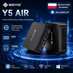 SOYO Y5 AIR Mini PC I5-4250U Processor 8GB RAM 128GB SSD Windows 11 PRO Bluetooth WIFI5 Mini Desktop Computer