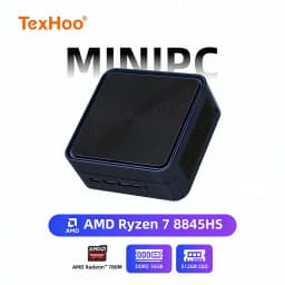 Texhoo AMD Ryzen7 8845HS 8745HS 7840HS 5.1GHz Gaming MINI PC 16GB DDR5 RAM 512G SSD WIFI6 BT5.2 Gaming PC Diy Gaming Computer