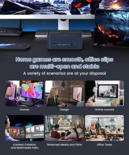 Texhoo AMD Ryzen7 8845HS 8745HS 7840HS 5.1GHz Gaming MINI PC 16GB DDR5 RAM 512G SSD WIFI6 BT5.2 Gaming PC Diy Gaming Computer