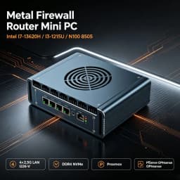 4x 2.5G LAN I226-V Firewall Mini PC Intel I7 13620H I5 1235U I3 8505 N5105 Industrial Computer PfSense OPNsense Homelab Server