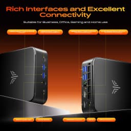 ACEMAGIC AMD Ryzen 5 7430U 16Gb/32Gb Ram 512Gb Ssd Windows 11 Pro Mini Pc (Air Cooling Windows 11 Pro 6C/12T 4K Uhd Wi-Fi 6 Bluetooth 5.2 Gigabit Lan)