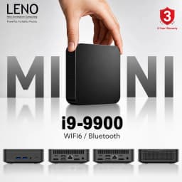 LENO Mini PC Gamer Intel Core i9-9900 Portable Computer 16GB RAM 2TB SSD FHD Bluetooth WiFi6 Windows 11 Gaming Office 4K HDMI