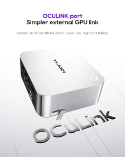 AOOSTAR MACO Mini PC AMD Ryzen 7 H255, 24GB RAM 1TB SSD, Gaming & Office Desktop, with OCuLink & USB4, Support External GPU, Ope