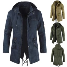 Men Winter Warm Hoody Parkas Mens Fleece Windbreaker Work Clothes Men's Military Tactical Coat Multi Pocket Cargo Bomber Jackets