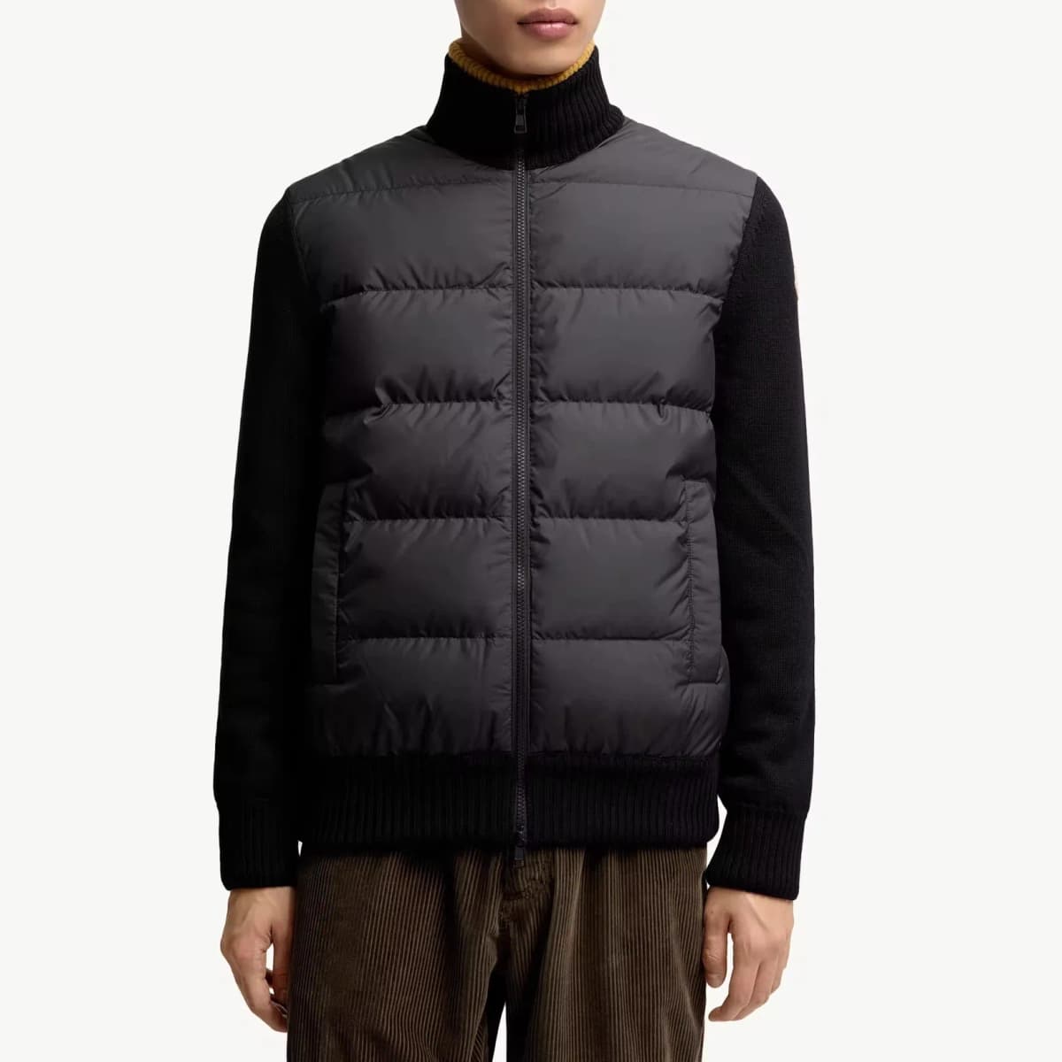Winter Cotton-padded Long-sleeved Stand-up Neck Sweater Jacket Casual Warm Cotton-padded Jacket Men's Clothing