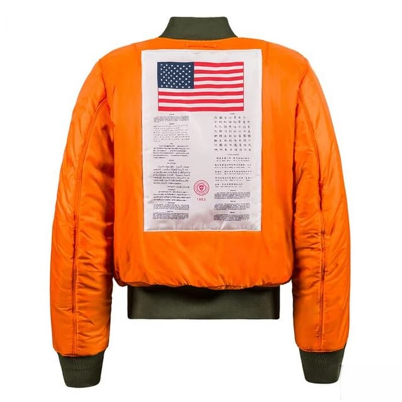 2024 vintage double side winter jacket men coat bubble parka puffer warm bomber quilted pilot MA-1 us air force military army