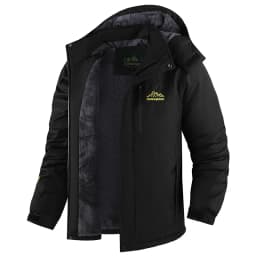 Big Size 9XL Men's Waterproof Parka Hooded Fleece Winter Jacket Male Plus Large Work Snow Thick Warm 5XL Fat Heavyweight Fishing