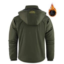 Big Size 9XL Men's Waterproof Parka Hooded Fleece Winter Jacket Male Plus Large Work Snow Thick Warm 5XL Fat Heavyweight Fishing