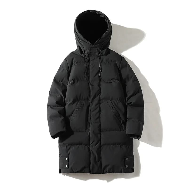 Winter Mid-Long Thick Military Padded Coat Men's Warm Jacket