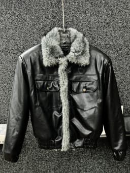 Men's Faux Fur Collar Short Parka Jacket Trendy Street Style Casual Male Thicken Warm Plush Cotton‑Padded Winter Outerwear