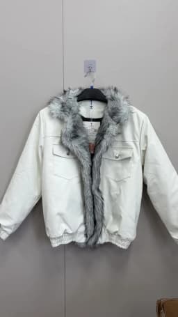 Men's Faux Fur Collar Short Parka Jacket Trendy Street Style Casual Male Thicken Warm Plush Cotton‑Padded Winter Outerwear