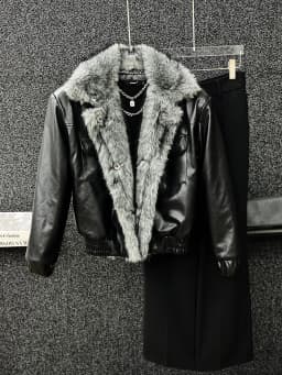 Men's Faux Fur Collar Short Parka Jacket Trendy Street Style Casual Male Thicken Warm Plush Cotton‑Padded Winter Outerwear