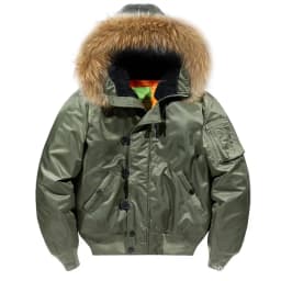 Military Fur Collar Hood Warm Tactical Bomber Winter Jackets Men Hooded N2B Outwear Coats Windproof Flight Pilot Jackets