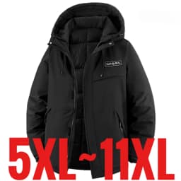 Extra Big Size Men's Winter Jackets Hooded Thick Warm Parka Waterproof Plus 150 Kg 130kg 170kg Coat 5XL 6XL 7XL 8XL 9XL 10XL Fat