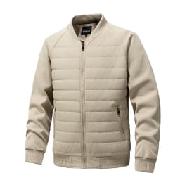 Men Black Khaki Green Solid Color Simple Basic Casual Trendy Daily Zipper Parkas Winter New Fashion American Style Male Coats