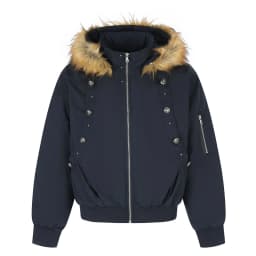 PFHQ Hooded Faux Fur Collar Male Padded Jacket Metal Button Rib Cuff Hem Loose Warm Winter Men Streetwear Coat 21P5311