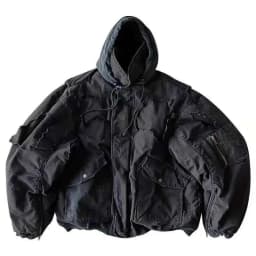FEWQ American High Street Hooded Jacket Cotton Darkwear 2024 Solid Color Long Sleeve Male Tops Pocket Design 24E5366