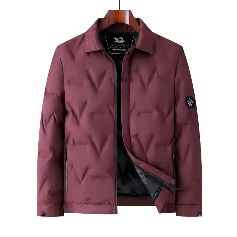 New Autumn/Winter Solid Color Windproof Thickened Warm Cotton Jacket Men's Casual Loose Sports Plus Size High Quality Outerwear