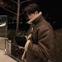 Men's Suede Stand Collar Cotton Jacket Lamb Fur Lined Loose Fit Korean Style Trendy Outerwear Warm Thick Long Sleeve Zipper