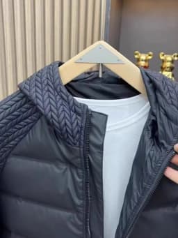 Men's Cotton Jacket Hooded Warmth Fashionable Hong Kong Style Versatile Casual Autumn Winter New Arrival Polyester Fiber Fill
