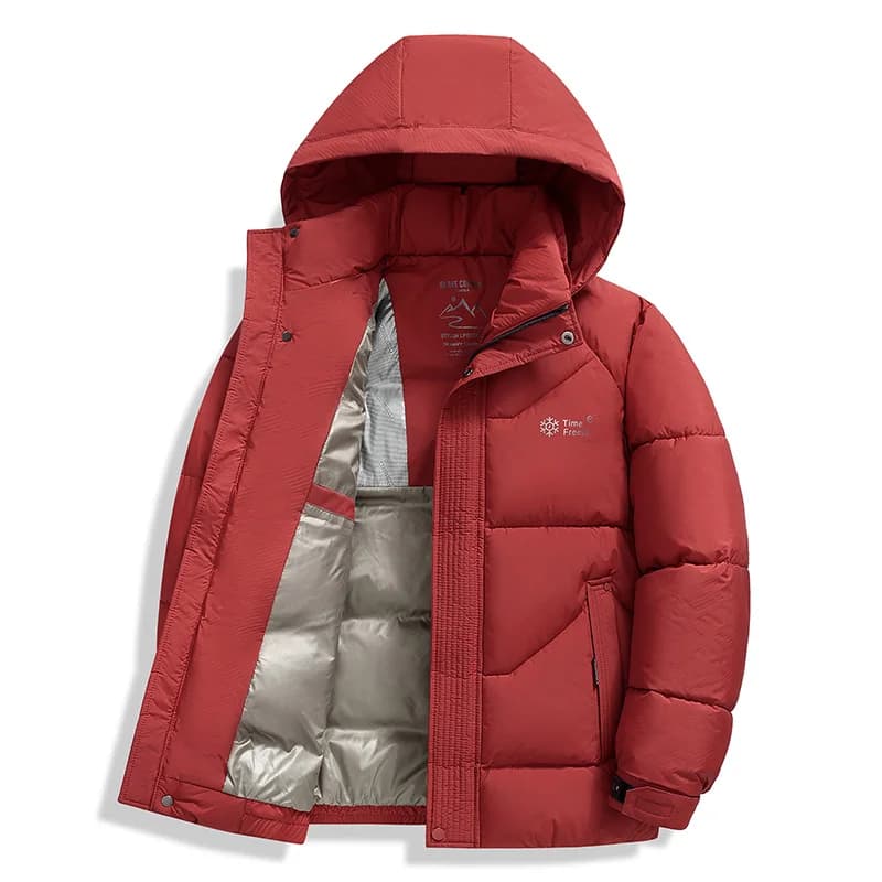 New Windproof Thickening Men Tops Outdoors Loose Versatile Comfort Keep Warm Coats Winter Fashion Casual Solid Hooded Parka Men