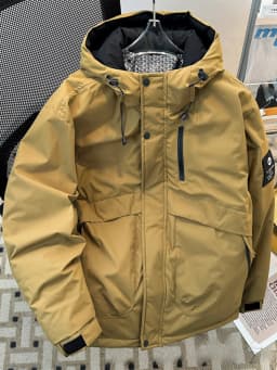 Men's Winter Thickened down Cotton Jacket Hooded Bread Coat Youth Fashion Warm Long Sleeve Zipper Closure Color Casual ...